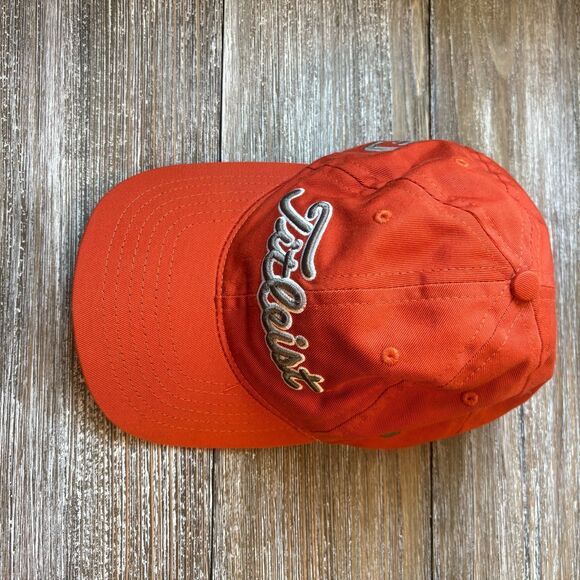 Titleist Golfing Hat Mens Orange Gray FJ Adjustable Buckleback Cap - Picture 2 of 5